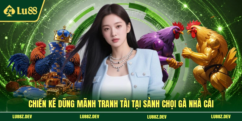 Chiến kê dũng mãnh tranh tài tại sảnh chọi gà nhà cái