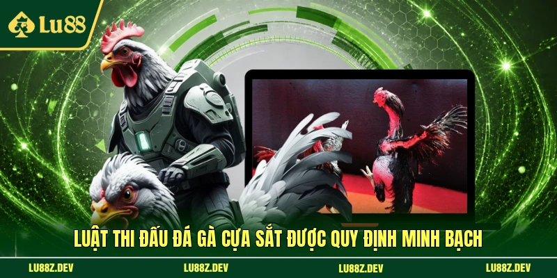 Luật thi đấu đá gà cựa sắt được quy định minh bạch